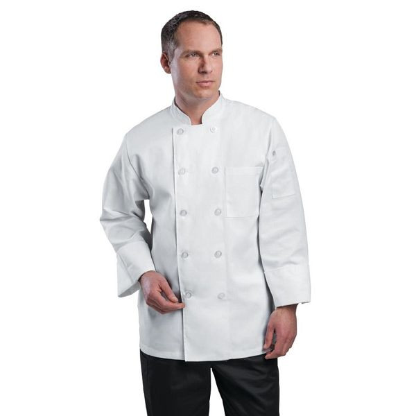 Chef Works Le Mans Kochjacke lange Ärmel weiß M, A371-M