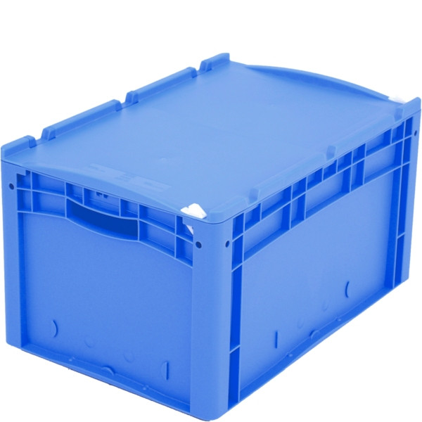 BITO Eurostapelbehälter XL Deckel/Kufe /XL 64321ASDV 600x400x320 blau, Auflagedeckel Verschluß, C0292-0098