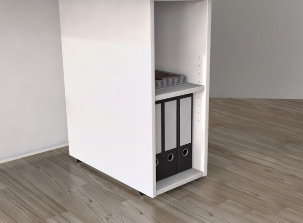 Kerkmann Stauraum ohne Tür, B 300 mm x T 600 mm x H 735 mm, Farbe: weiß, 21357010