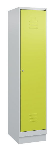 C+P Umkleidespind Classic PLUS, Sockel, 1800x400x500mm, 7035/0024, Zylinderschloss, 0800207-12 S10025
