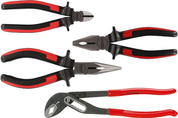 KS Tools ERGOTORQUE Zangen-Satz, 4-teilig, 115.1004, 4042146127964