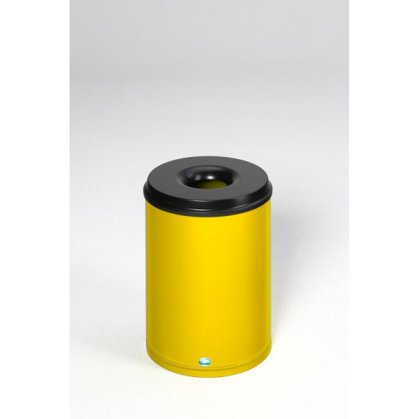 STEIN HGS Papierkorb feuersicher, Verkehrsgelb (RAL 1023), 50 l, 82080.0027