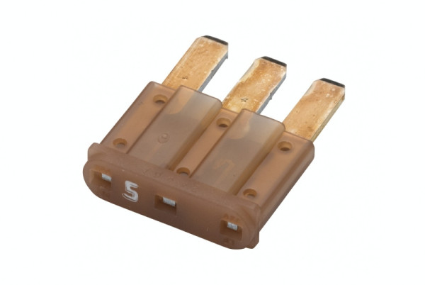 HELLA Sicherung, Micro3-Flachstecksicherung, 5A, Spannung bis: 32V, beige, 8JS 218 230-012