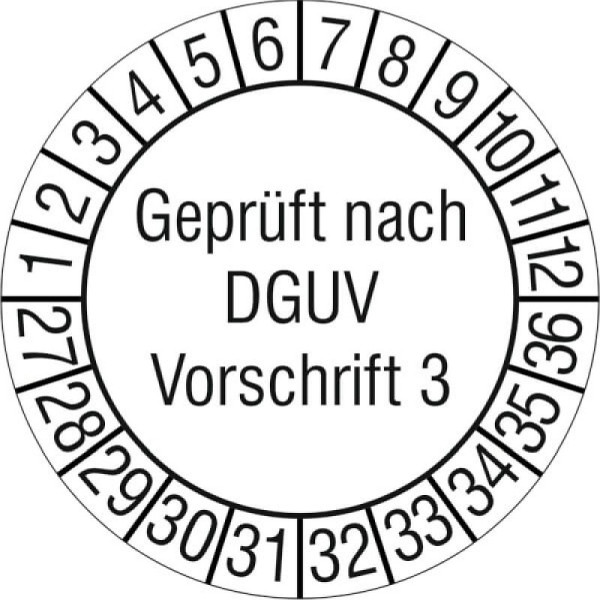 Stein HGS Prüfplaketten ohne Jahresfarbe (10 Jahre), 2027-2036, 31.c7038-27
