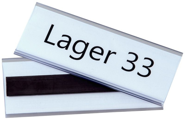 Eichner Etikettenhalter magnetisch, Maße: 38 x 100 mm, VE: 100 Stück, 9218-03035