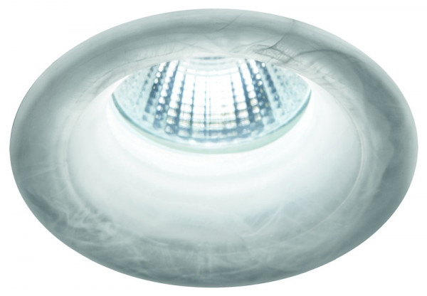 rutec Projekt HYELLE COB LED - Glaseinbaustrahler starr, rund, 350mA, 8W, IP20, 2700K, CRI80 - marmor, PEG851UWWOK