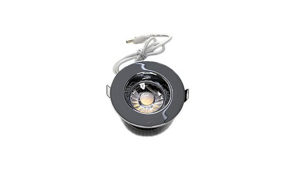 Abalight LED Downlights DOT R82 3000K Ra80, Deckenring chrom, nicht dimmbaren Treiber, 17012