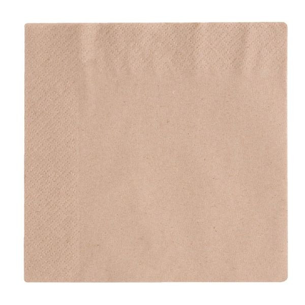 Vegware Kompostierbare ungebleichte Servietten 33cm, VE: 2000 Stück, DW621