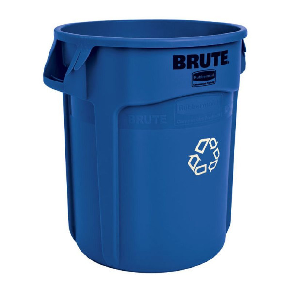 STEIN HGS Runder Brute Container, blau, Recyclingsymbol, 75,7 Liter, 83722.0001