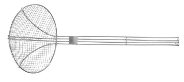 Hendi Frittierlöffel, ØxH: 180x180 mm, mit verstärktem Drahtgriff, 640500