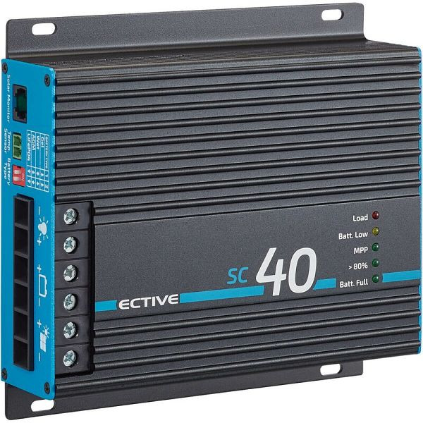 ECTIVE SC 40 MPPT Solar-Laderegler für 12/24V Versorgungsbatterien 480Wp/960Wp 50V 40A, TN3468