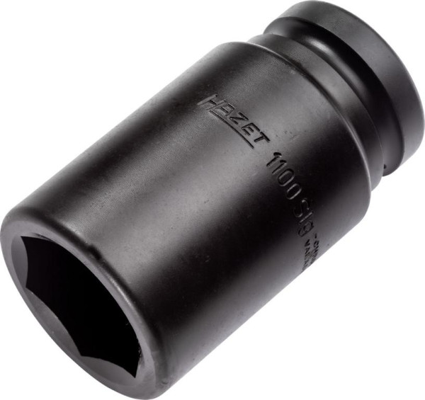 Hazet Schlag-, Maschinenschrauber Steckschlüsseleinsatz, Sechskant, Vierkant hohl 25 mm, Außen-Sechskant Profil, 41 mm, Lange Ausführung, 1100SLG-41