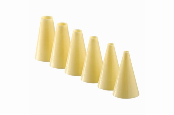 Schneider Lochtüllen-Set 6-teilig, Polyethylen, elfenbein, Höhe: 6 cm, 196540