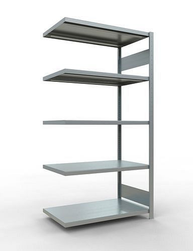 Schulte Fachbodenregal, Anbaufeld, 5 Lagerebenen, Fachlast 250 kg, 1006 x 636 x 2000 mm, 278820