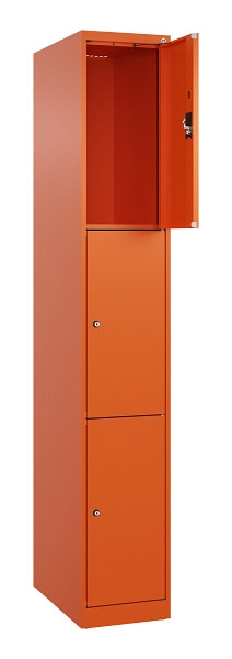 C+P Schließfachschrank Evolo PLUS, 3 Fächer, 1850x300x500mm, 2004/2004, 049000-103 S10023