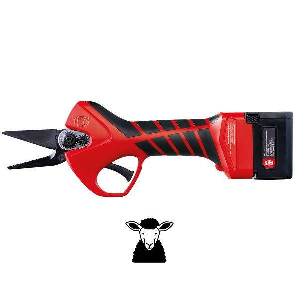 Felco Elektrische Schere Schafe mit 2 Batterien und Powerpack, FELCO 834H