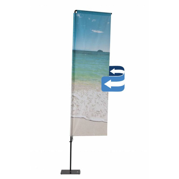 Showdown Displays Beachflag Alu Square 265cm Druck Doppelseitig, BFAS265GDS
