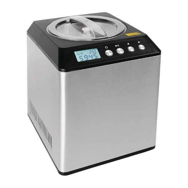 Buffalo Eismaschine 180W/230 V, Kapazität: 2 l, großes Füllvolumen für de Herstellung von 2 Litern Eiscreme alle 30 Minuten, CM289
