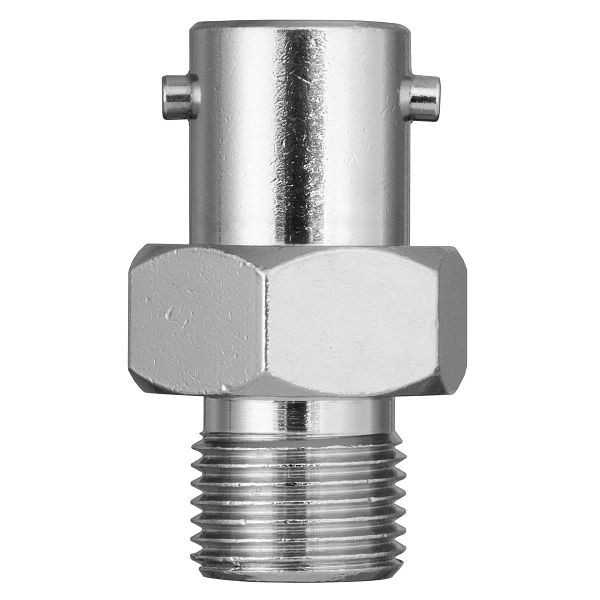 JUMO Bajonett-Gegenstück (SW), Innendurchmesser 6,5mm, Gesamtlänge 30mm, M14x1,5, Messing vernickelt, 00463488