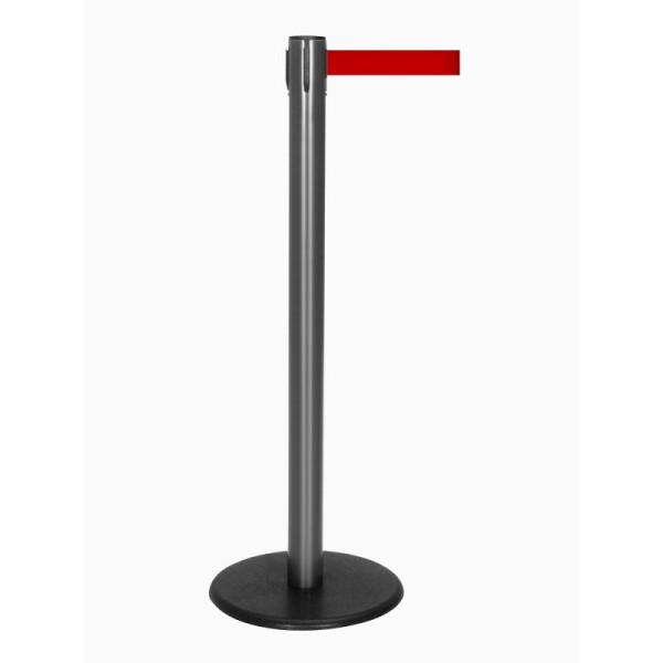 Stein HGS Personenleitsystem -P-Line Famous-, anthrazit, rot, mit Sicherheitsverschluss (selbstlösend), Gurtlänge: 4 m, 12818-0103