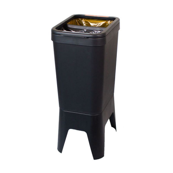 STEIN HGS Circubin Open, 20+20 Liter, anthrazit, recyceltes Kunststoff, 83837.0001