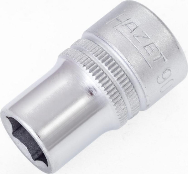 Hazet Steckschlüsseleinsatz, Sechskant, Vierkant hohl 12,5 mm (1/2 Zoll), 12 mm, Mit Rändelung, 900-12