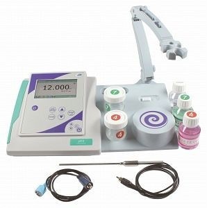 DOSTMANN pH 8+ Tischmessgeräte-Set, ohne Elektrode, mit Magnetrührer und Zubehör, 5040-0203