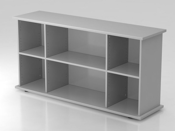 Hammerbacher Sideboard offen 166cm Grau, 166,1x44,8x84 cm (BxTxH), VSBOF/5