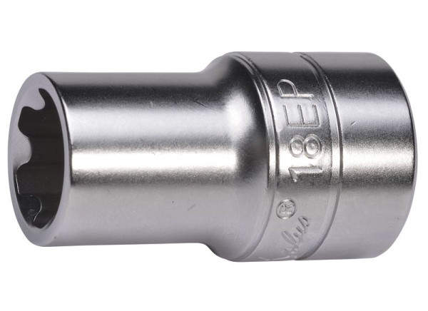 SW-Stahl Steckschlüsseleinsatz, 1/2", EP-Profil, EP18, 04432L-EP18