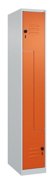 C+P Z-Spind Classic PLUS, 2 Abteile, 1850x300x500mm, 7035/2004, Drehriegel, 080003-102 S10030