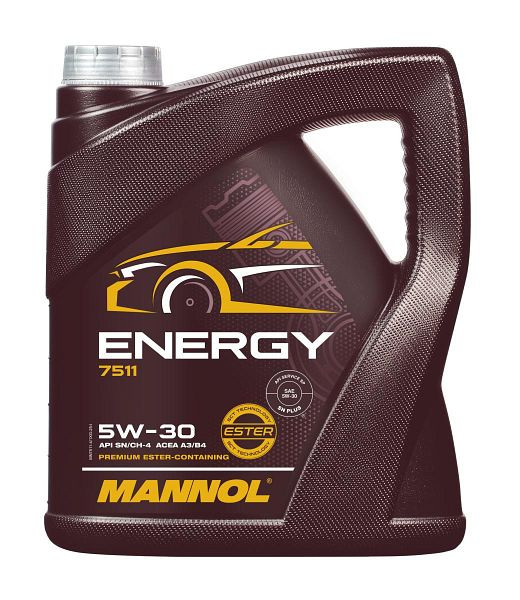 MANNOL Premium-Motorenöl 7511 Energy 5W-30, VE: 4 l, MN7511-4