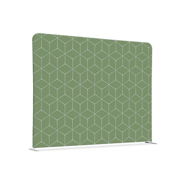 Showdown Displays Textil Raumteiler 150-150 Doppel Hexagon Grün, ZWSE150-150SSK-DSI16