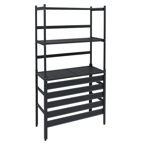 Mendler Aluminium Verkleidung für Klimaanlage/Wärmetauscher HWC-P95, Abdeckung Schutzgitter Regal 163x90x38cm, anthrazit, 120564