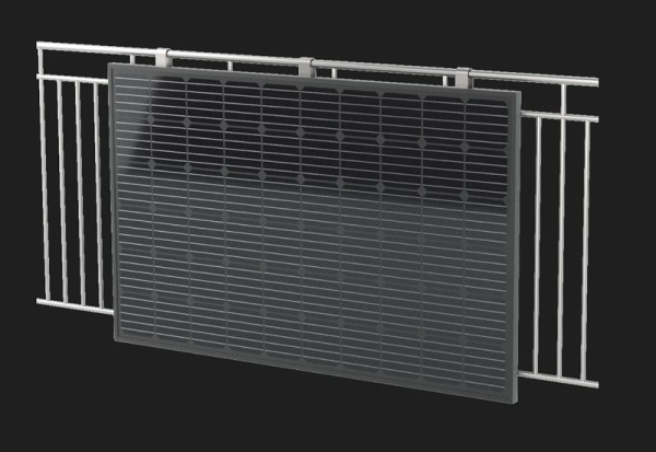 EET Solaranlage LightMate Balkon (13 cm) 600Wp, DE-LMG060-SK05-BHV1