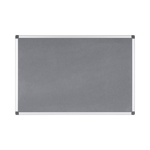 Bi-Office Maya Filztafel Grau mit Aluminiumrahmen 120x120cm, FA3842170