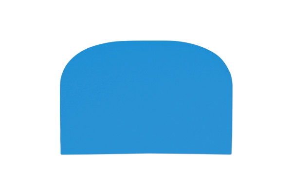 Schneider Teigschaber flexibel, Größe: 148 x 99 mm, LDPE blau, 227757