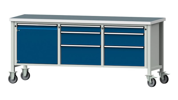 ANKE Werkbänke Kastenwerkbank, Modell 125 V, 2000 x 700 x 890 mm, RAL 7035/5010, UBP 40 mm, 306.069