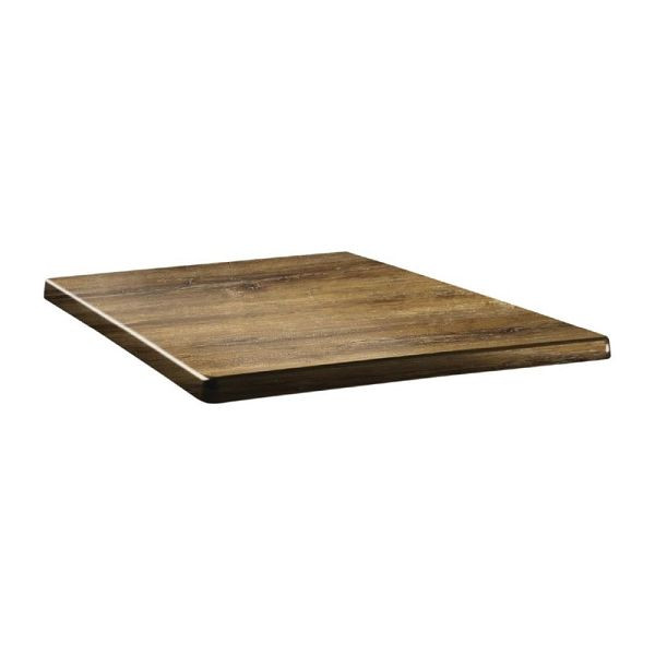 Topalit Classic Line quadratische Tischplatte Atacama Kirschenholz 70cm, DR931