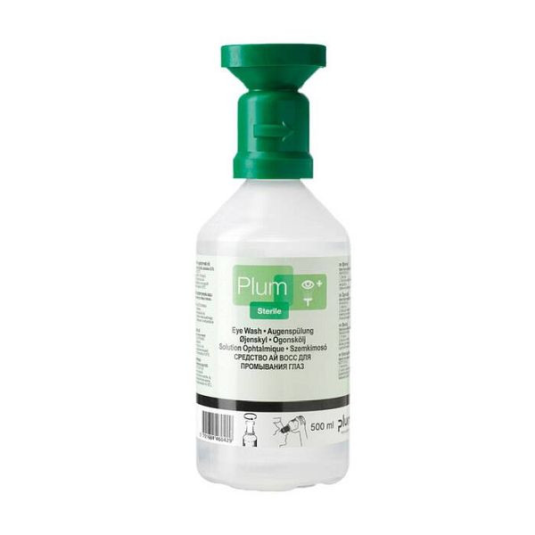 Stein HGS Augenspülflasche -PLUM- mit 0,9 % Natriumchloridlösung, 200 ml/ca. 2 Minuten, 25957