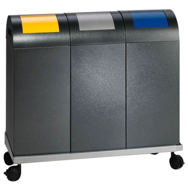 Stein HGS Transportwagen für 3x Abfallbehälter -Cubo German-, 33772