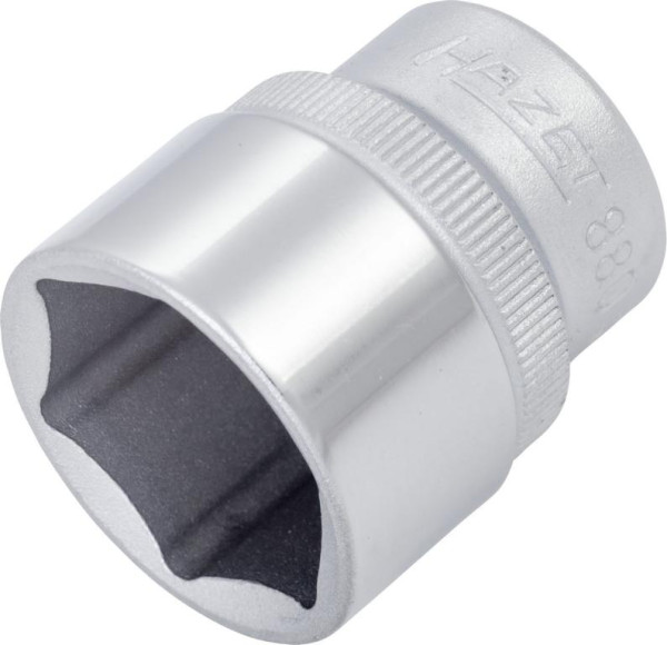 Hazet Steckschlüsseleinsatz, Sechskant, Vierkant hohl 10 mm (3/8 Zoll), 21 mm, Mit Rändelung, 880-21