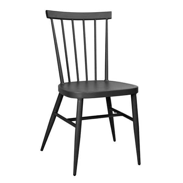 Bolero Windsor Aluminium-Stühle, Schwarz, VE: 4 Stück, DX686