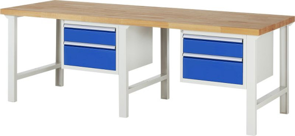 RAU Werkbank Serie 7000 - Modell 7123, B2500 x T900 x H840 mm, 13-7123A1-259B4S.11