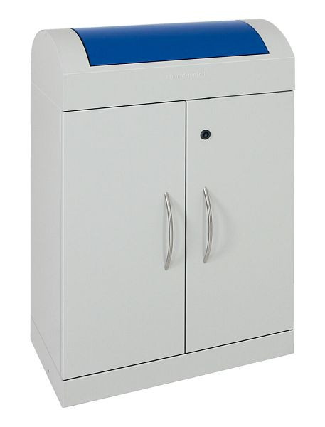 stumpf Abfalltrennung TD 1, RAL 7035/RAL 5010, verzinkter Innenbehälter, 1x90 Liter, 5604007