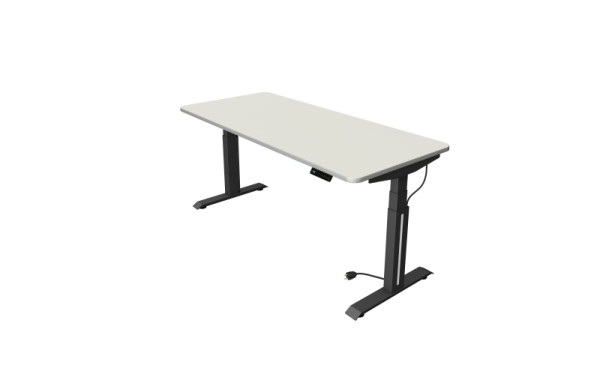 Kerkmann Sitz-/Stehtisch Move Professional, B 1800 x T 800 mm, elektrisch höhenverstellbar von 640-1290 mm, Weiß, 10070710