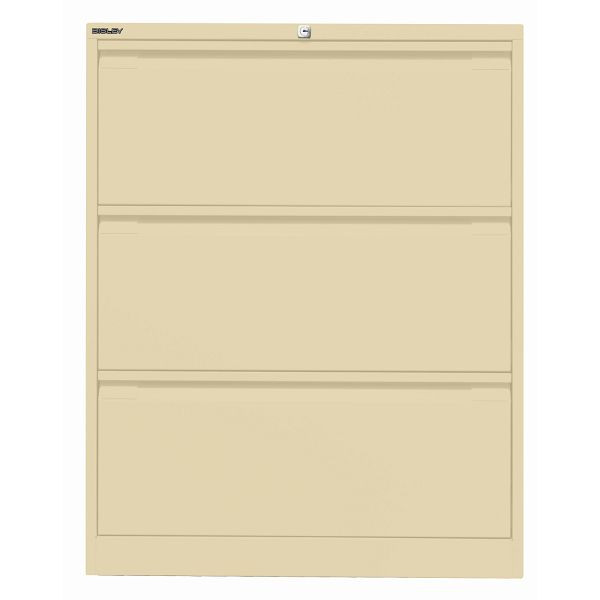 Bisley Hängeregistraturschrank, doppelbahnig, 3 HR-Schubladen, 606 creme, DF3606