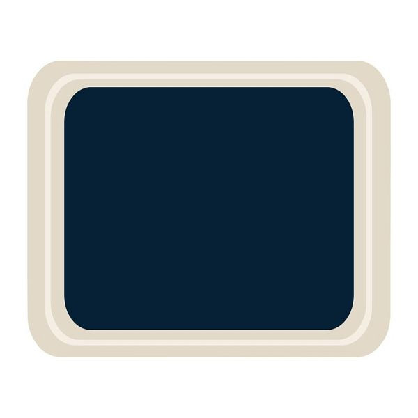Roltex GN 1/2 Serviertablett blau 32,5 x 26,5 cm, Polyester, DS089
