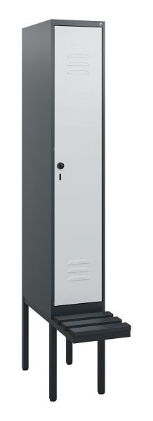 C+P Umkleidespind Classic PLUS, 1950x300x815mm, 7016/7035, Drehriegel, 0800405-10 S10043