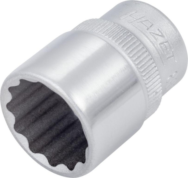 Hazet Steckschlüsseleinsatz, Doppelsechskant, Vierkant hohl 10 mm (3/8 Zoll), Außen-Doppel-Sechskant-Tractionsprofil, 5/8 ", 880AZ-5/8