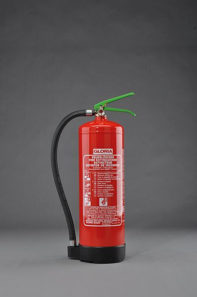 Gloria BIO-Schaum-Feuerlöscher SDE6 für die Brandklassen A und B, Löschmittel 6 Liter, mit Wandhalter, 803681.1790